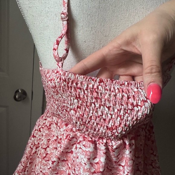 Floral Tie-Front Peplum Cami - Picture 6 of 7